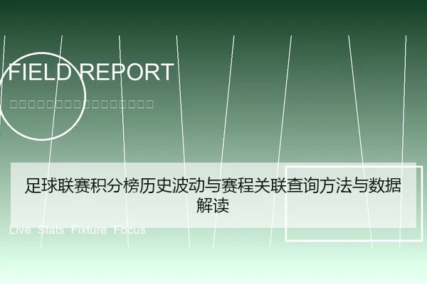 足球联赛积分榜历史波动与赛程关联查询方法与数据解读 - leyu
